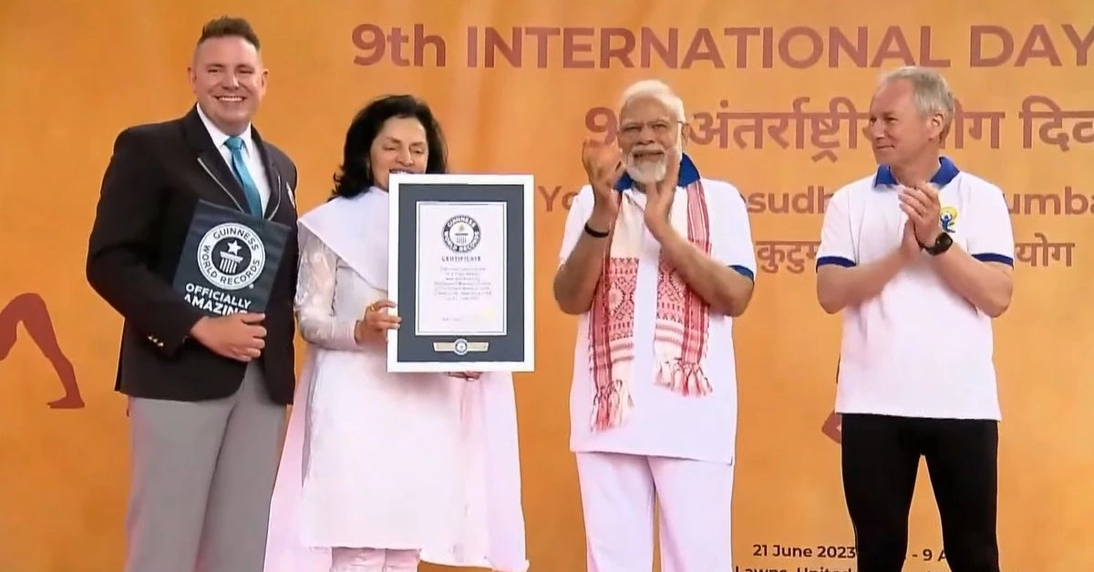 PM Modi Sets Guinness World Record for Yoga at UN